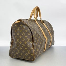 Louis Vuitton Boston Bag Monogram Keepall 50 M41426 Brown Men's Women's