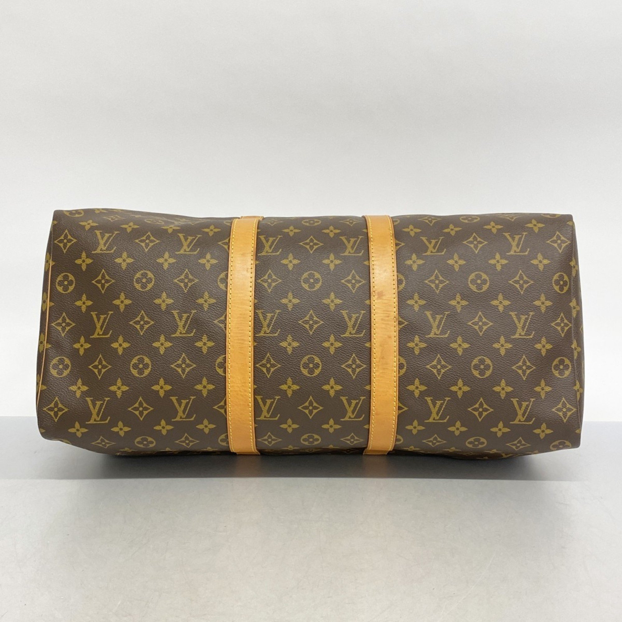 Louis Vuitton Boston Bag Monogram Keepall 50 M41426 Brown Men's Women's