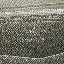 Louis Vuitton Long Wallet Monogram Eclipse Zippy XL M61698 Grey Black Men's