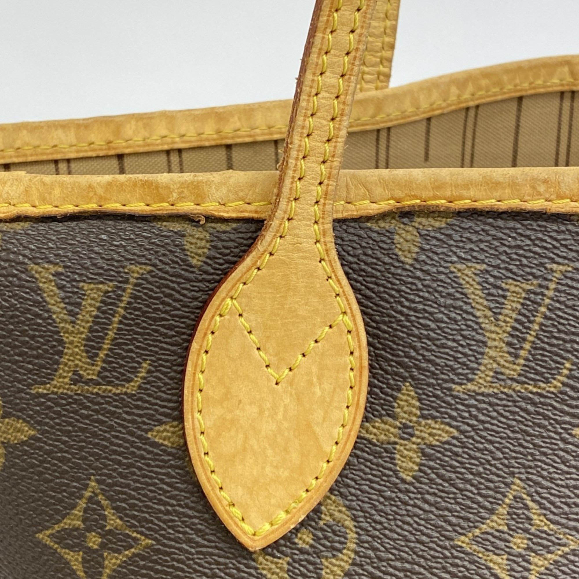 Louis Vuitton Tote Bag Monogram Neverfull MM M40156 Brown Women's