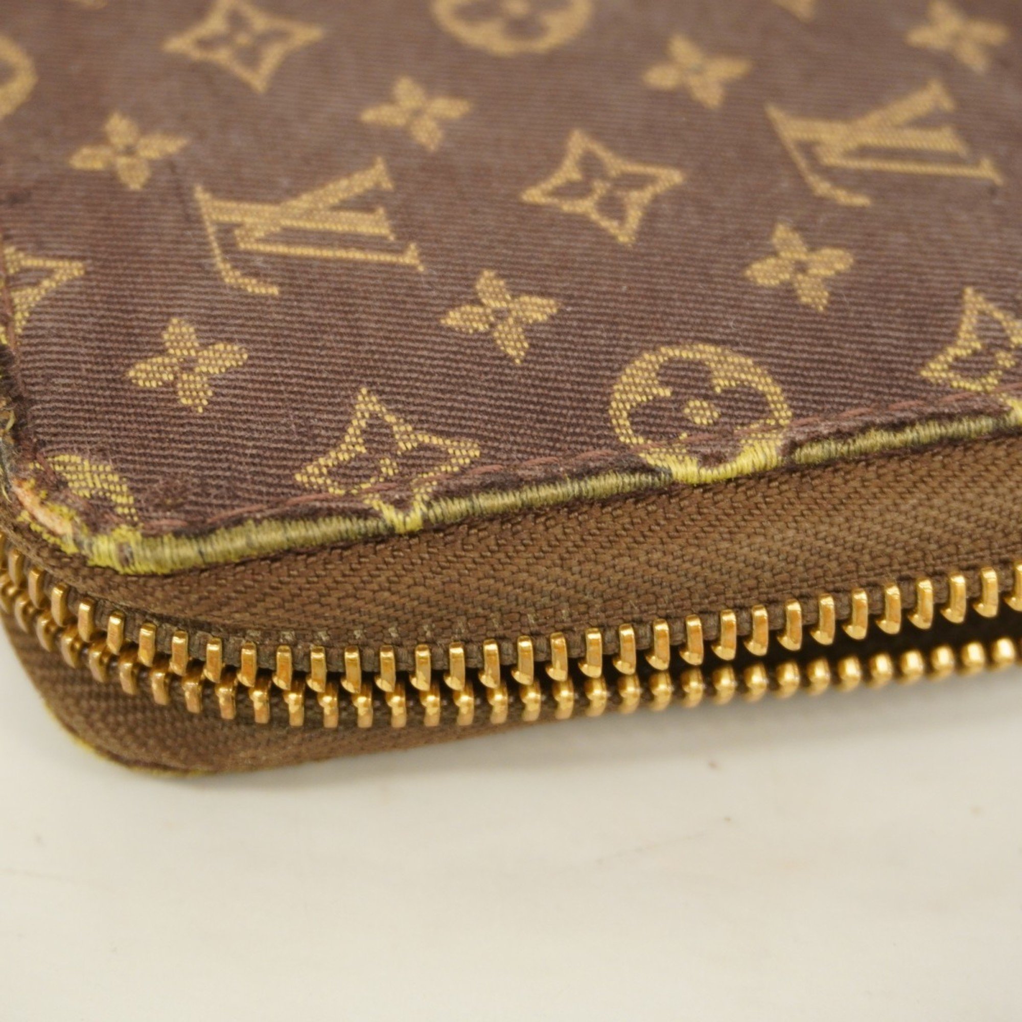 Louis Vuitton Long Wallet Monogram Lan Zippy M95235 Ebene Ladies