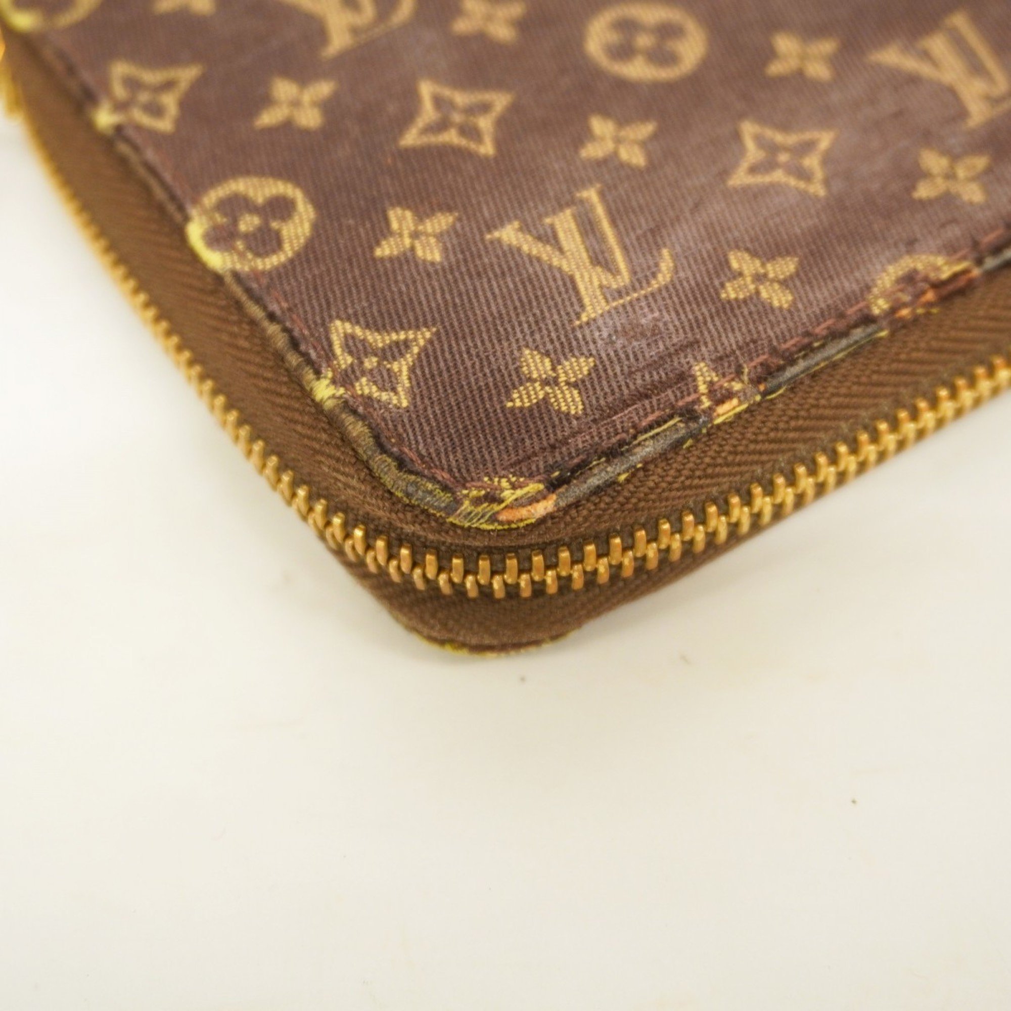 Louis Vuitton Long Wallet Monogram Lan Zippy M95235 Ebene Ladies