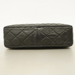 Chanel Shoulder Bag Matelasse Brilliant Lambskin Black Women's