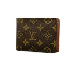 Louis Vuitton Wallet Monogram Portefeuille Multiple M60895 Brown Men's