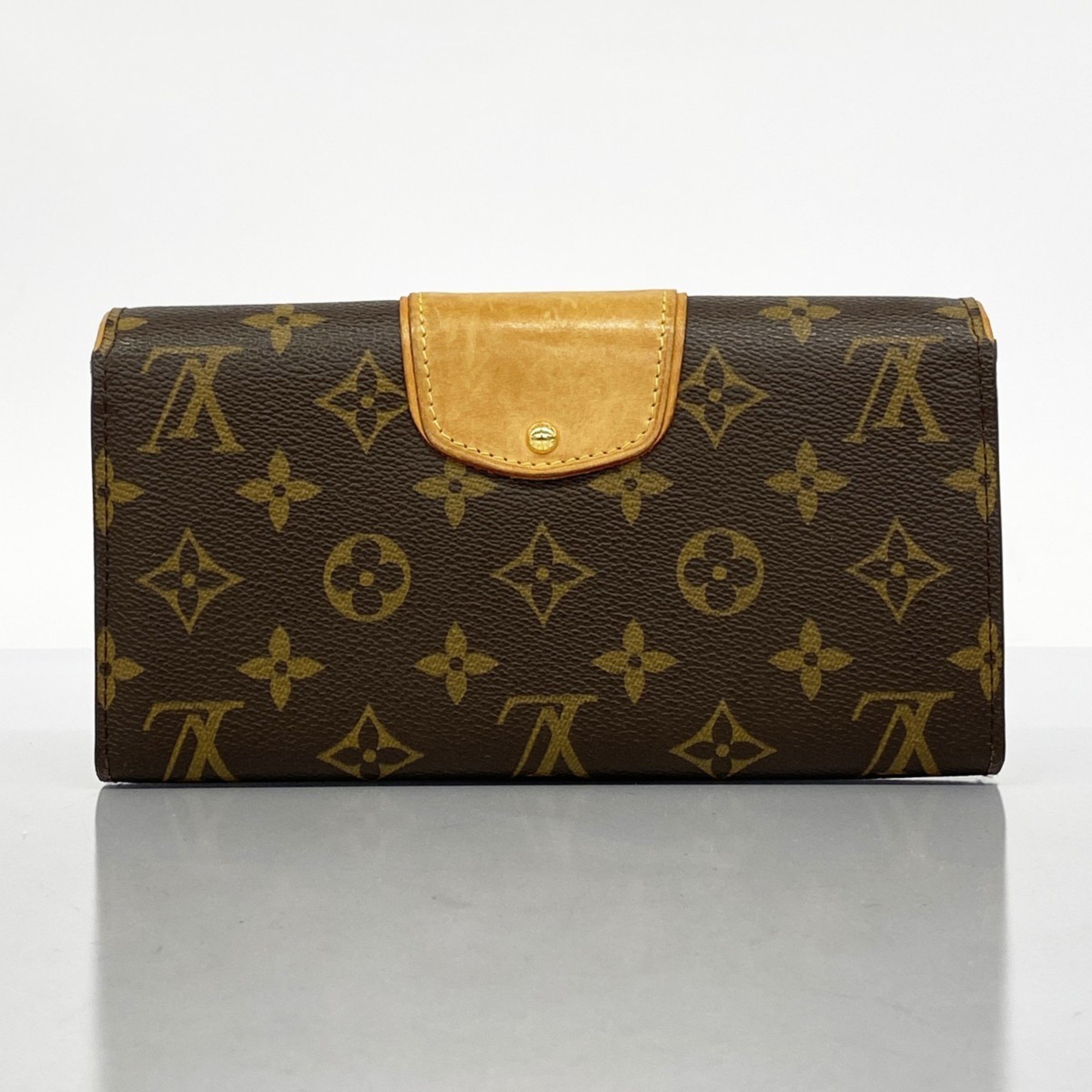 Louis Vuitton Long Wallet Monogram Portefeuille Boetie M63220 Brown Men's Women's