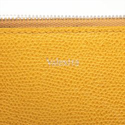 Valextra Yellow Clutch Leather Pouch