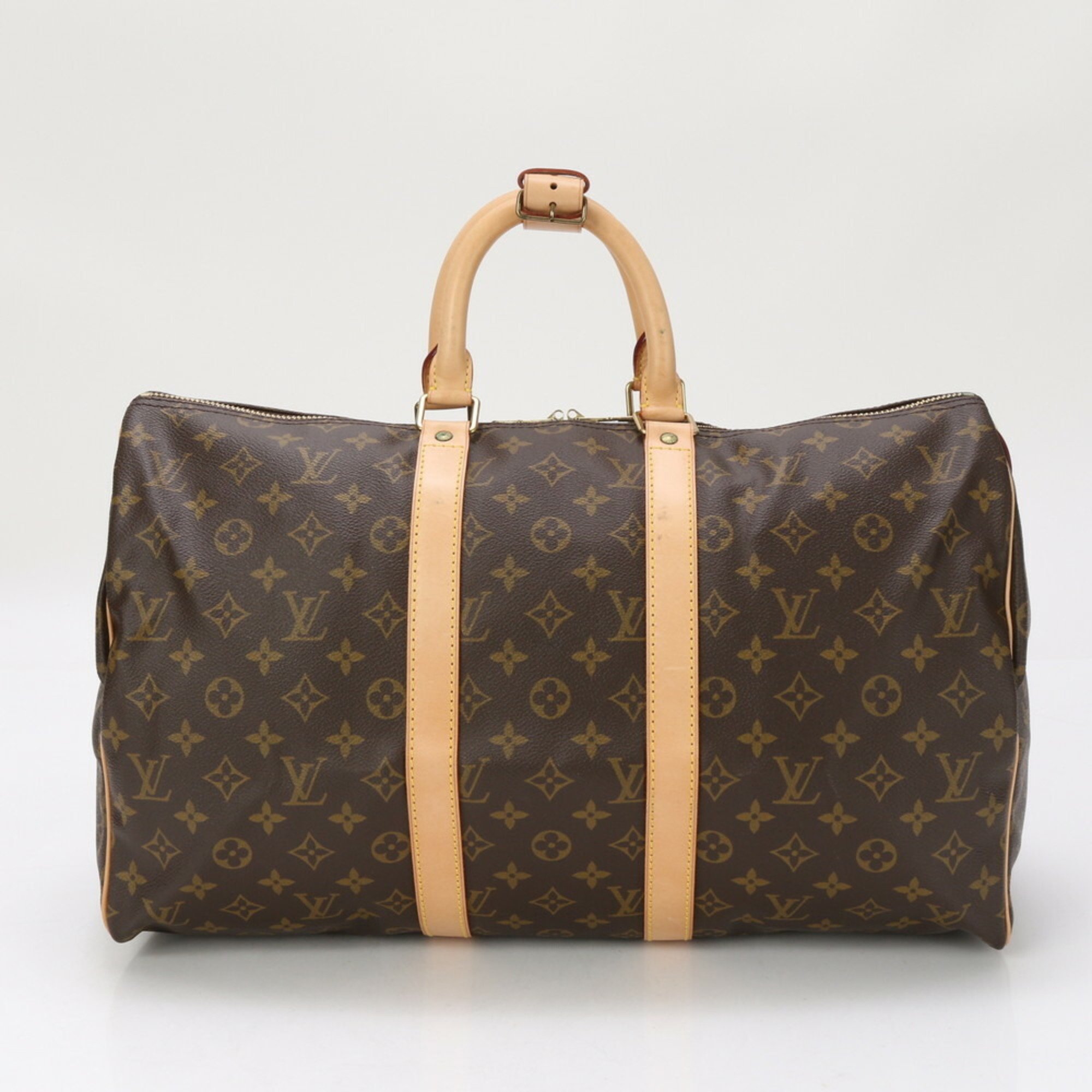 Louis Vuitton Monogram Keepall 45 M41428 Leather Boston Bag Tote Trunk Men's