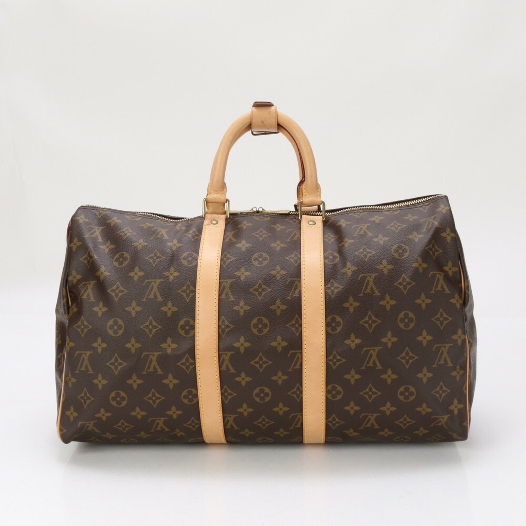 Louis Vuitton Monogram Keepall 45 M41428 Leather Boston Bag Tote Trunk Men's