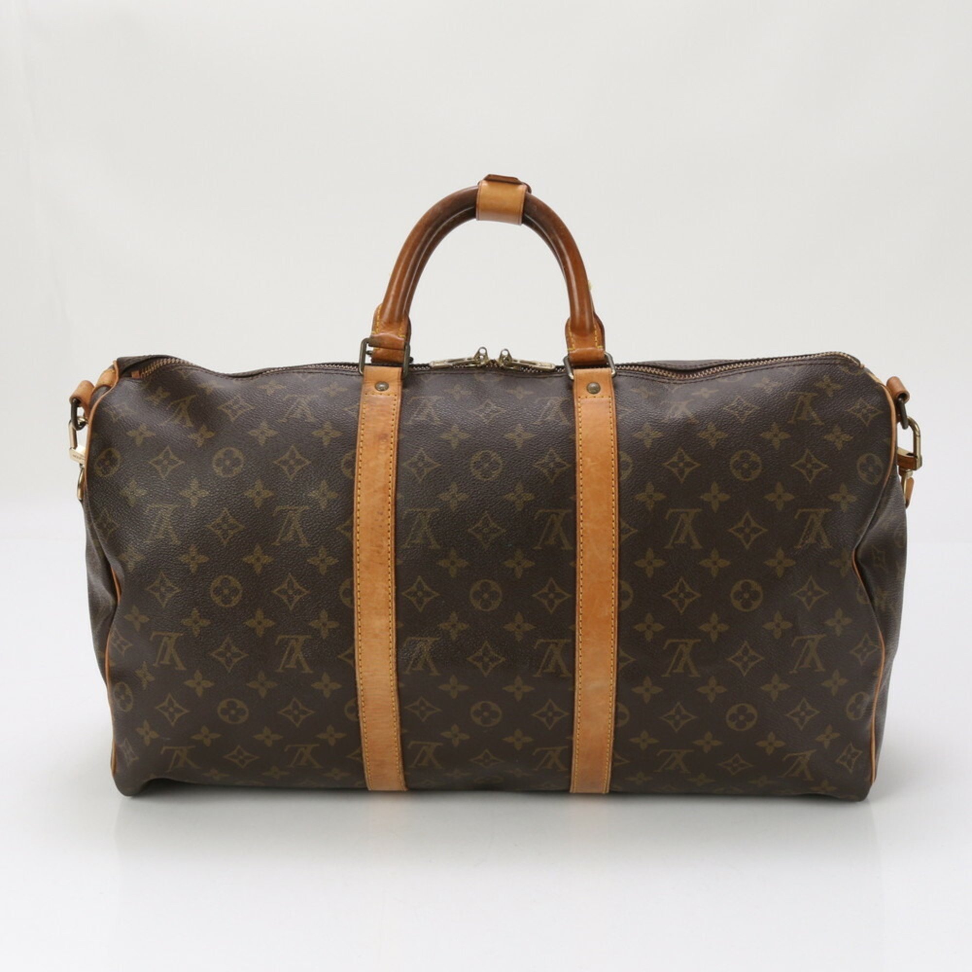 Louis Vuitton Monogram Keepall Bandouliere 50 M41416 Leather Boston Bag Shoulder Men's