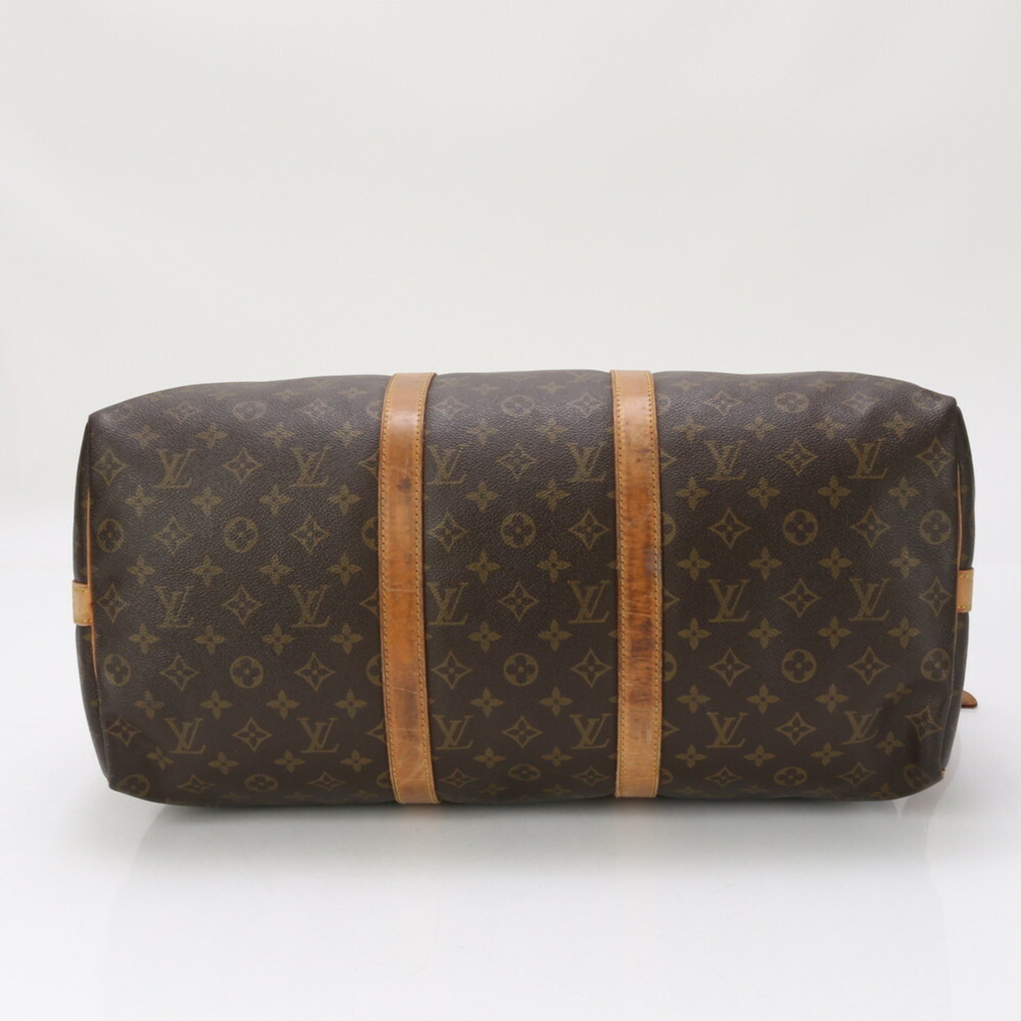 Louis Vuitton Monogram Keepall Bandouliere 50 M41416 Leather Boston Bag Shoulder Men's