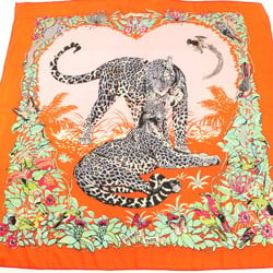 Hermes scarf, Carre Geant 140 JUNGLE LOVE, cashmere and silk blend, large size, for women