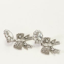 Miu Miu Miu Ribbon Motif Bijou Earrings 5AJL09 Silver Women's