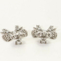 Miu Miu Miu Ribbon Motif Bijou Earrings 5AJL09 Silver Women's