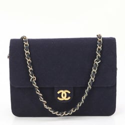 Chanel Matelasse Chain Coco Mark Jersey Shoulder Bag