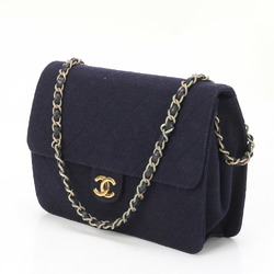 Chanel Matelasse Chain Coco Mark Jersey Shoulder Bag