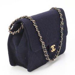 Chanel Matelasse Chain Coco Mark Jersey Shoulder Bag