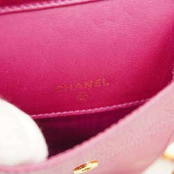 Chanel Shoulder Bag Caviar Skin Pink Women's