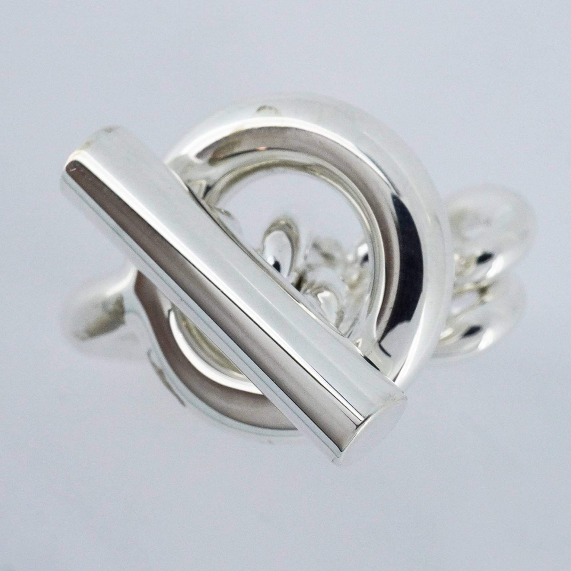 Hermes Ring Croisette Silver 925 Size 12.5 Men's