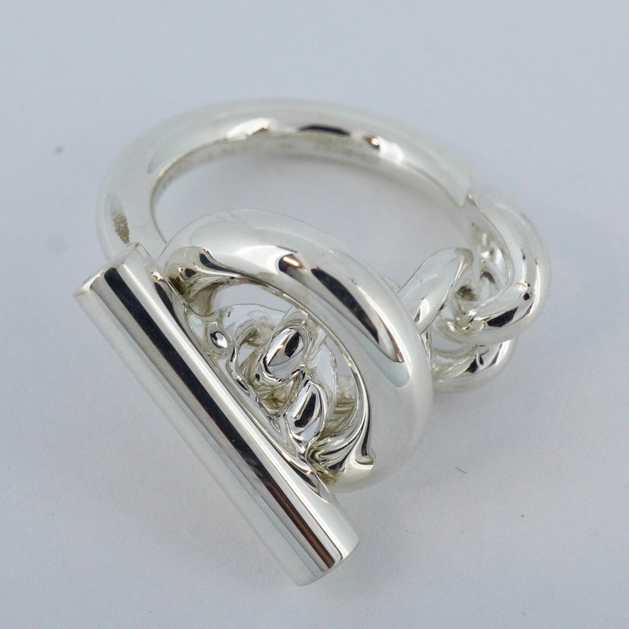 Hermes Ring Croisette Silver 925 Size 12.5 Men's