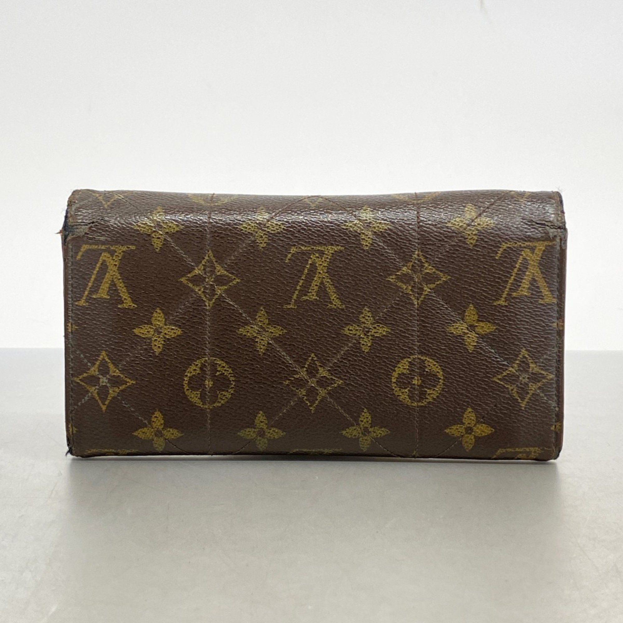 Louis Vuitton Long Wallet Monogram Portefeuille Sarah Etoile M66556 Brown Ladies