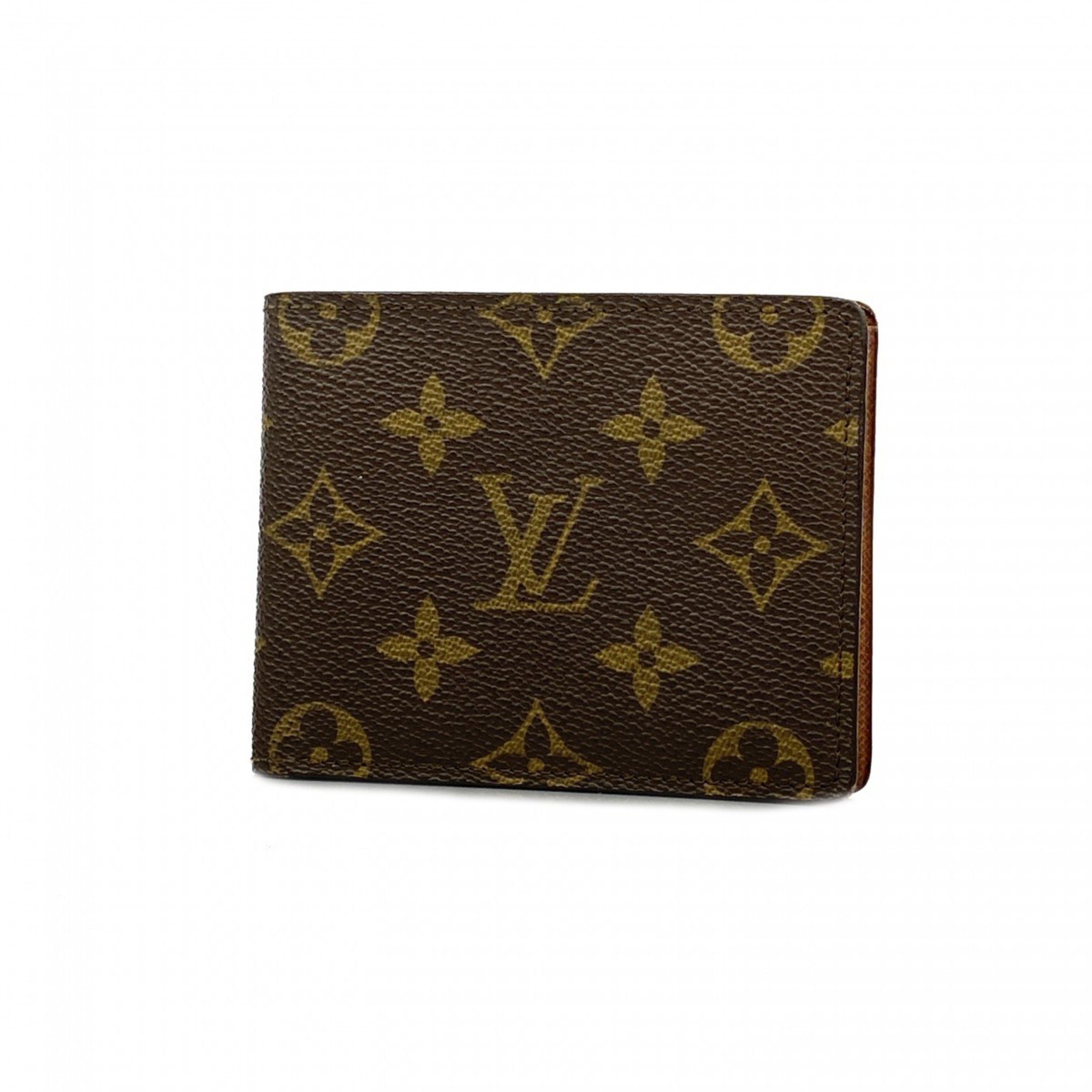 Louis Vuitton Wallet Monogram Porte Bier 9 Carte Credit M60930 Brown Men's Women's