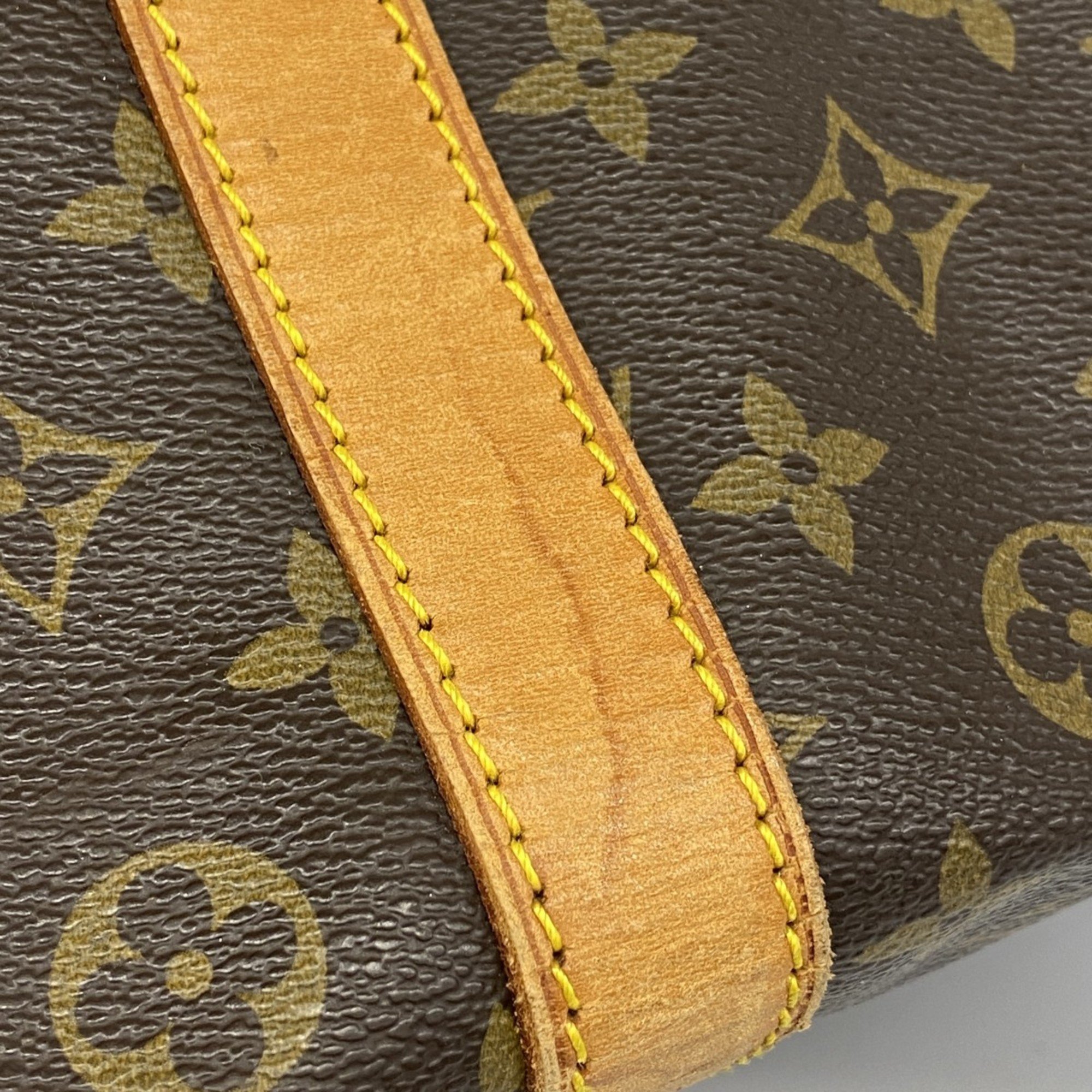 Louis Vuitton Boston Bag Monogram Keepall Bandouliere 60 M41412 Brown Men's Women's