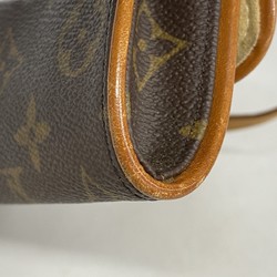 Louis Vuitton Shoulder Bag Monogram Pochette Twin PM M51854 Brown Women's