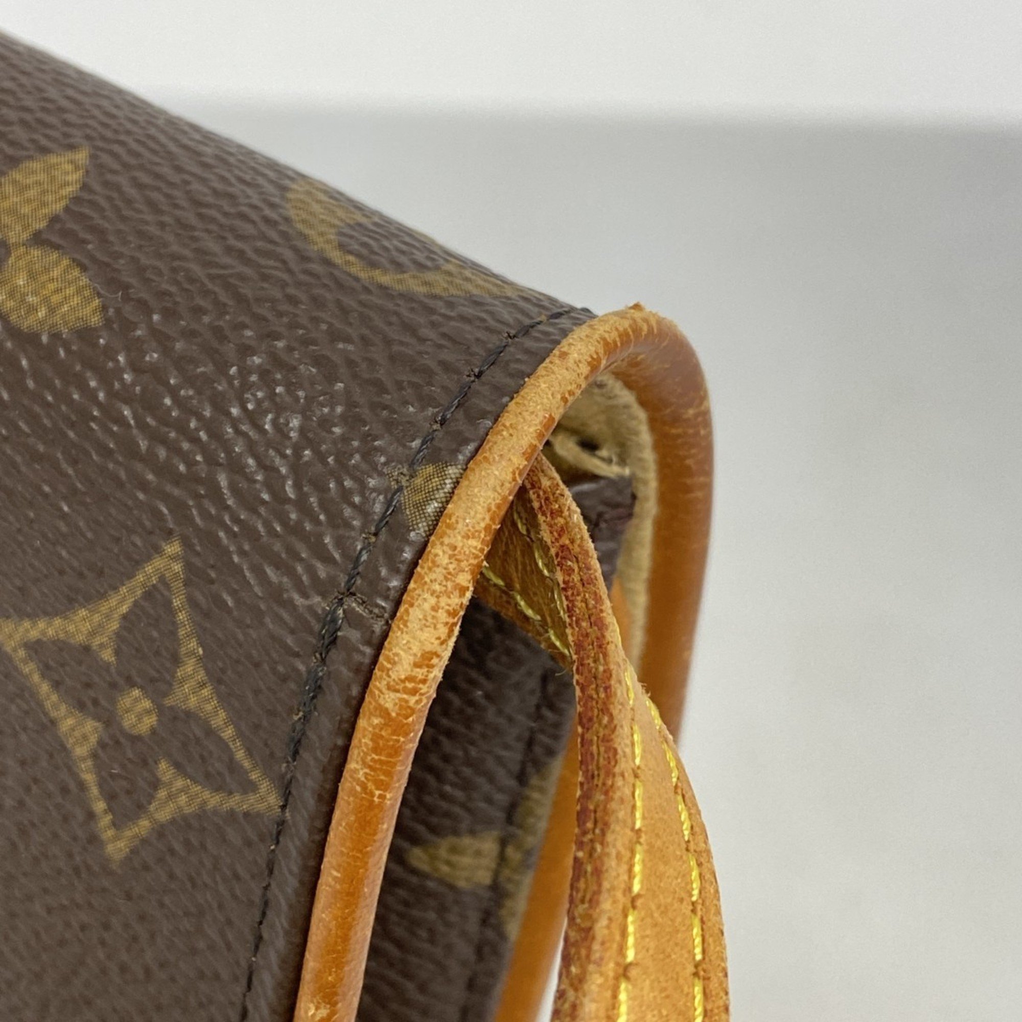 Louis Vuitton Shoulder Bag Monogram Pochette Twin PM M51854 Brown Women's