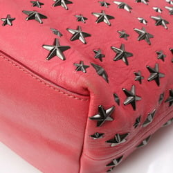 Jimmy Choo guarantee hologram Sasha leather pink star shoulder bag for women