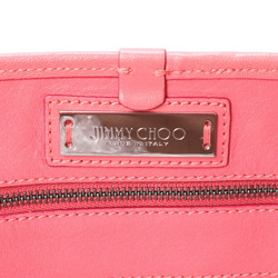 Jimmy Choo guarantee hologram Sasha leather pink star shoulder bag for women