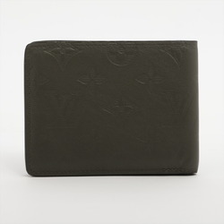 Louis Vuitton Monogram Portefeuille Multiple Shadow Khaki M68324 Leather Bi-fold Wallet for Men