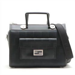 Fendi Zucca Soft Trunk 7VA571 Leather Shoulder Bag for Men