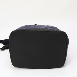 Coach Leather Nylon Box Shoulder Bag Navy Blue Men's