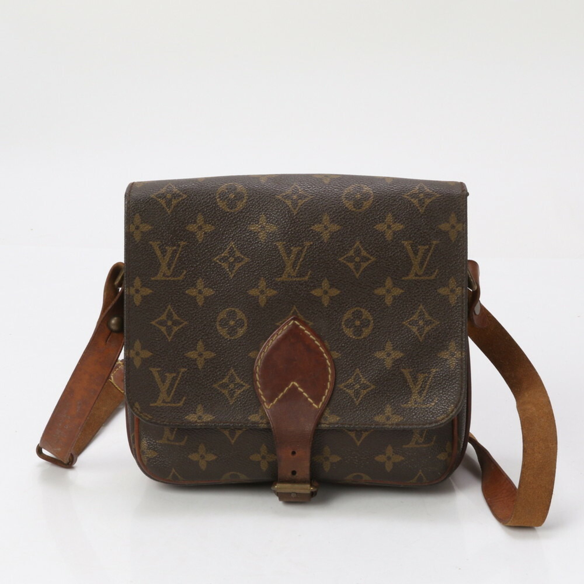 Louis Vuitton Monogram Cartesier MM M51253 Leather Shoulder Bag Crossbody for Women