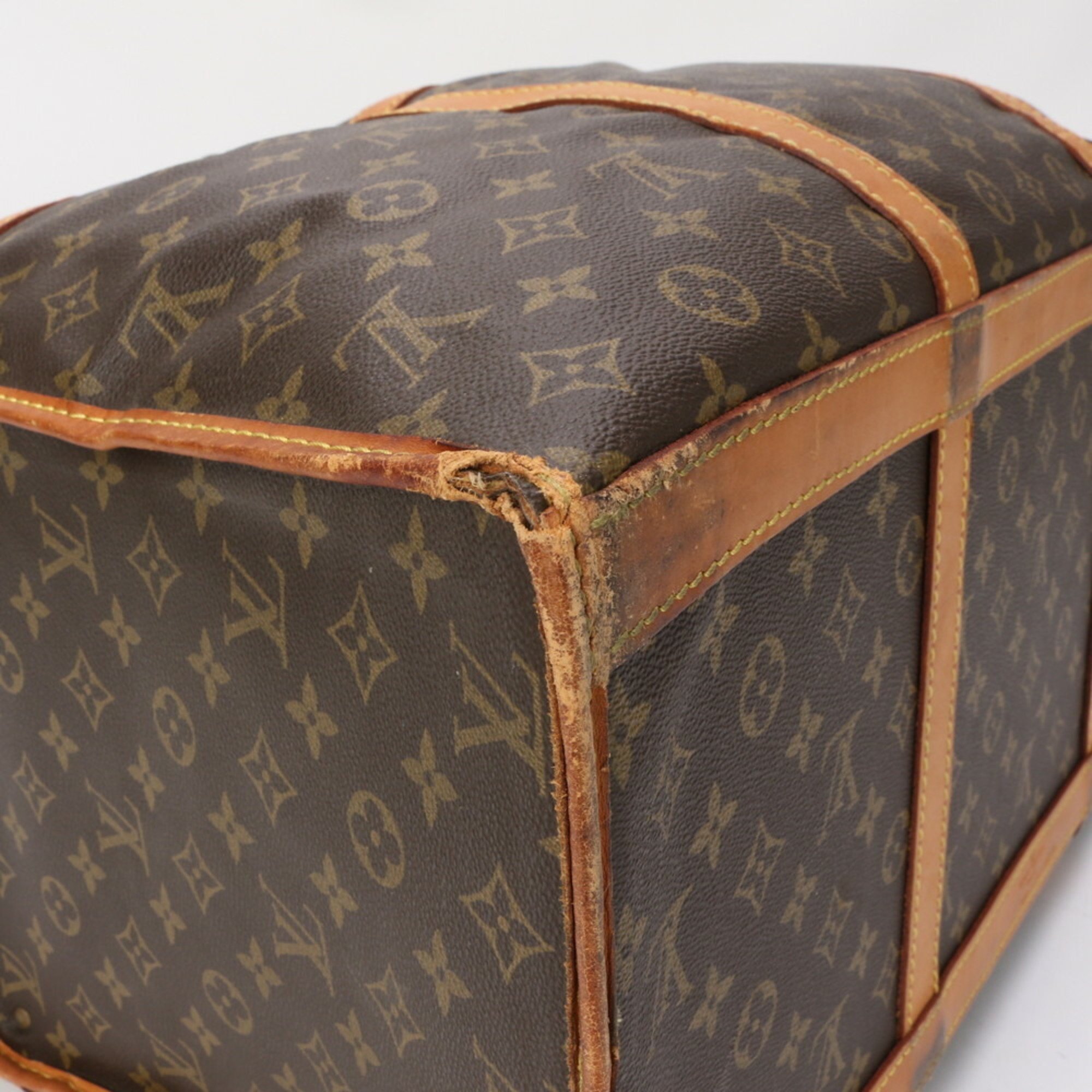 Louis Vuitton Monogram Sac Chasseur 55 M41922 Leather Boston Bag Tote Trunk Men's