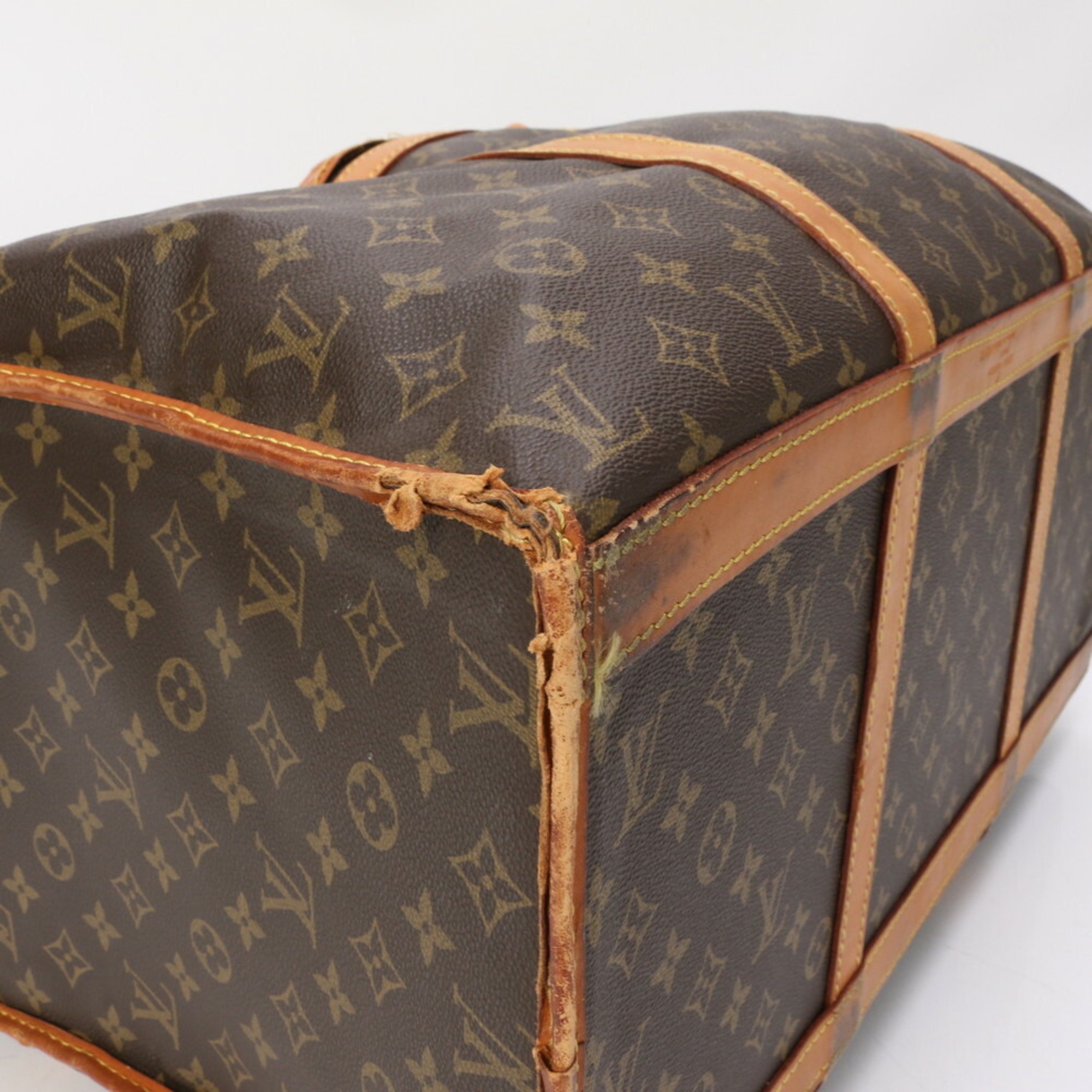 Louis Vuitton Monogram Sac Chasseur 55 M41922 Leather Boston Bag Tote Trunk Men's