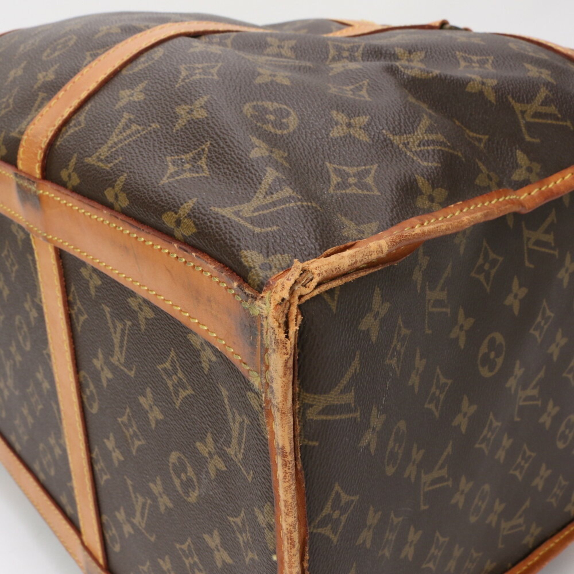 Louis Vuitton Monogram Sac Chasseur 55 M41922 Leather Boston Bag Tote Trunk Men's