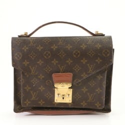 Louis Vuitton Monogram Monceau M51185 Leather Handbag Tote Clutch for Women