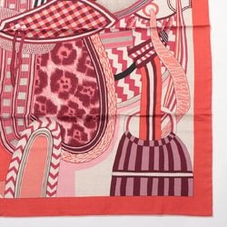 Hermes Carre Geant 140 La Selle Imaginaire Imaginary Saddle Large Cassisil Scarf for Women