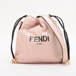 Fendi ROMA Leather Shoulder Bag Crossbody Hand Pink Women's