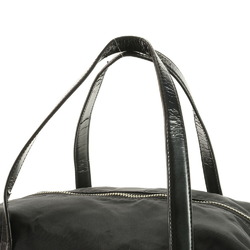 Prada Tessuto Nylon Boston Triangle BR2394 Leather Handbag Tote for Women