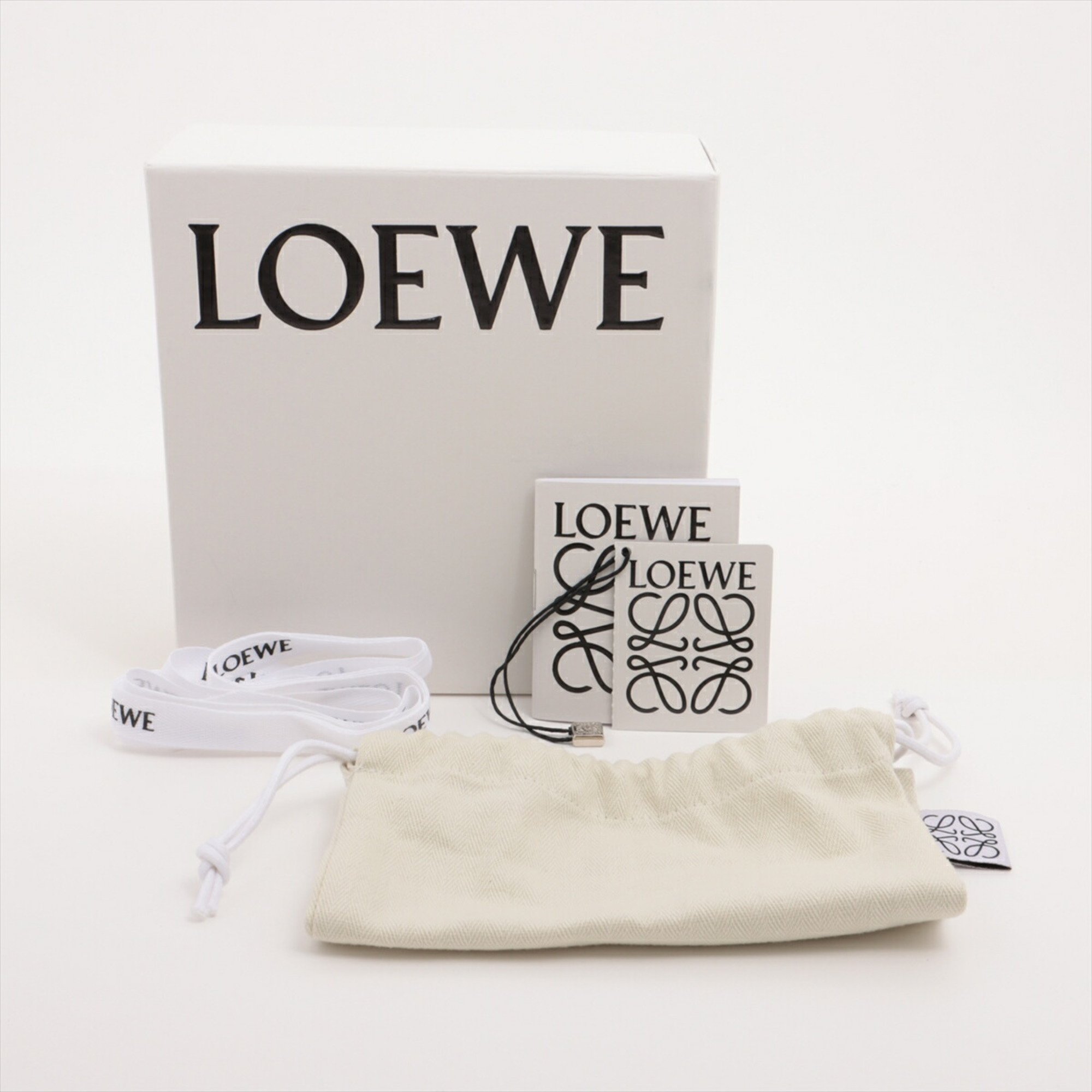 LOEWE ANAGRAM REPEAT LEATHER SHOULDER STRAP FOR BAG MMM AP16-2