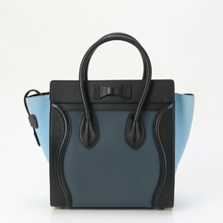 Celine Luggage Micro Shopper Leather Handbag Tote