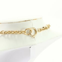 Chanel Gold Chain Tie Motif Necklace Coco Mark Ladies