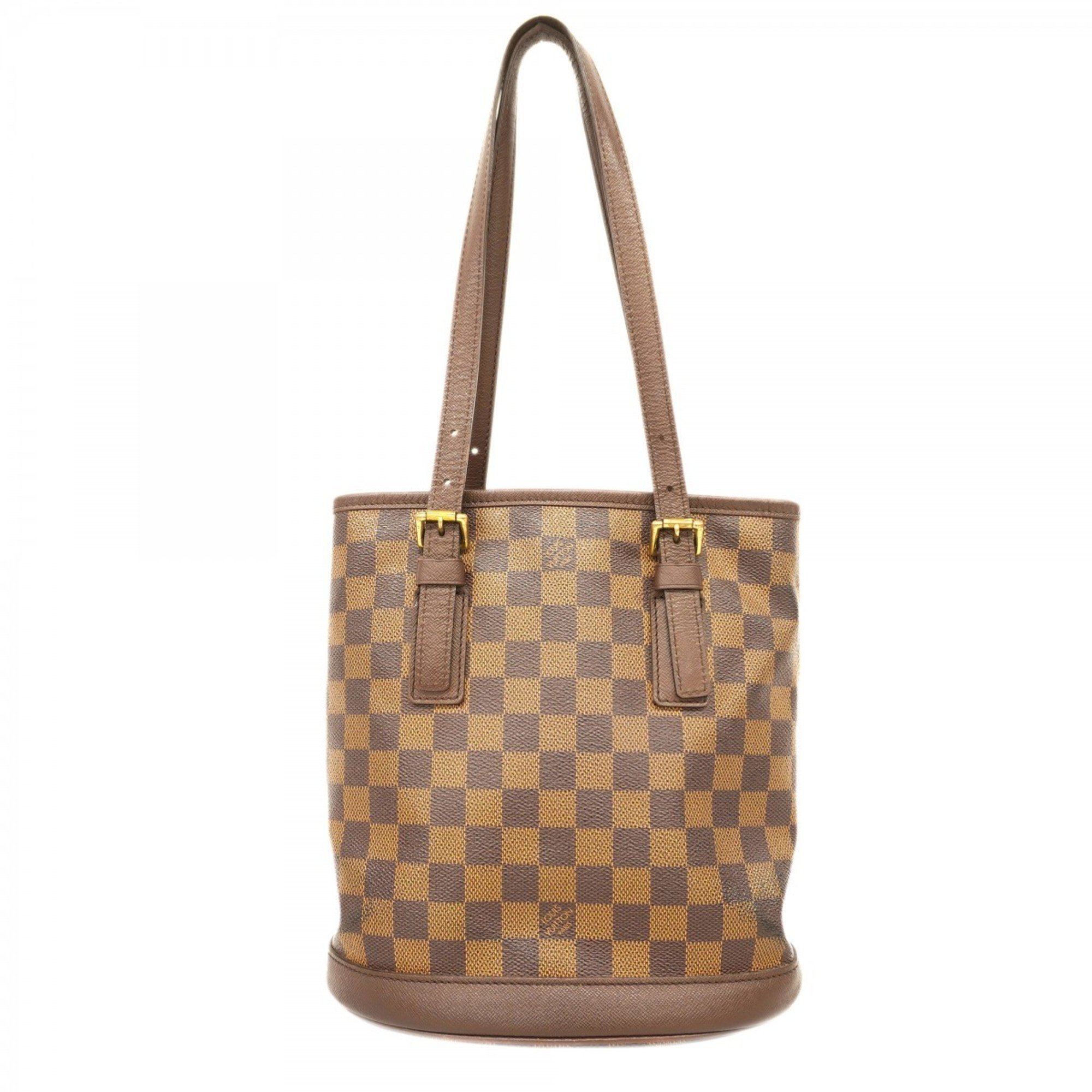 Louis Vuitton Tote Bag Damier Marais N42240 Ebene Ladies