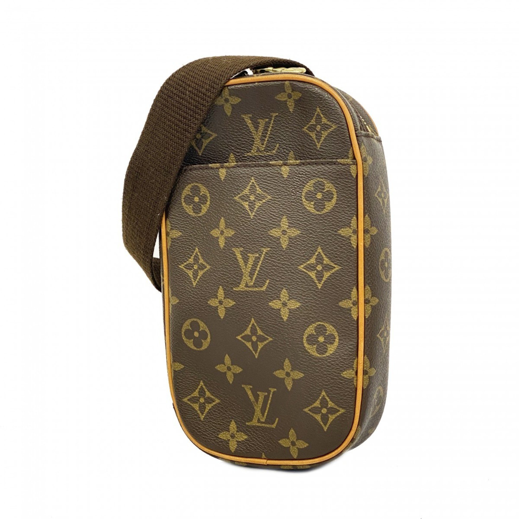 Louis Vuitton Body Bag Monogram Pochette Ganjou M51870 Brown Men's Women's