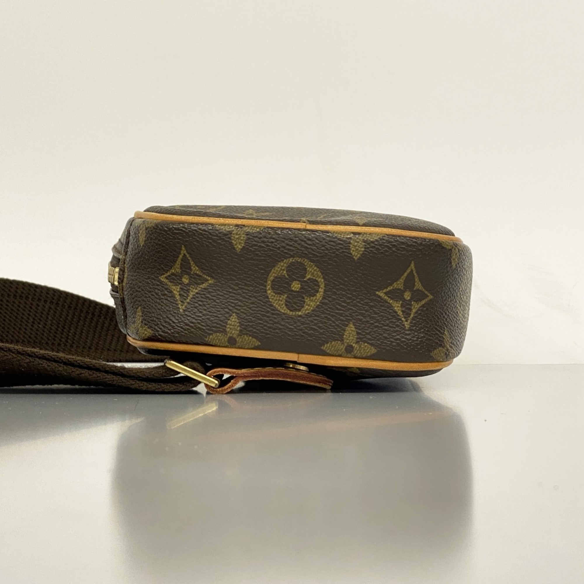 Louis Vuitton Body Bag Monogram Pochette Ganjou M51870 Brown Men's Women's