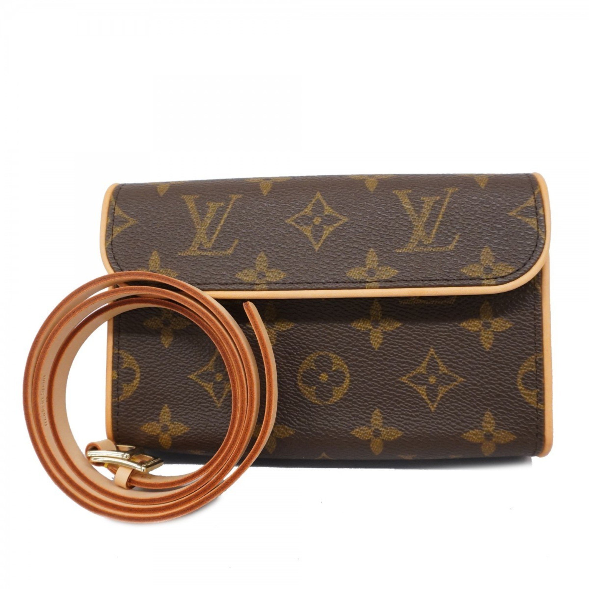 Louis Vuitton Waist Bag Monogram Pochette Florentine M51855 Brown Women's