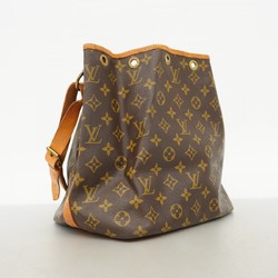 Louis Vuitton Shoulder Bag Monogram Petit Noe M42226 Brown Ladies