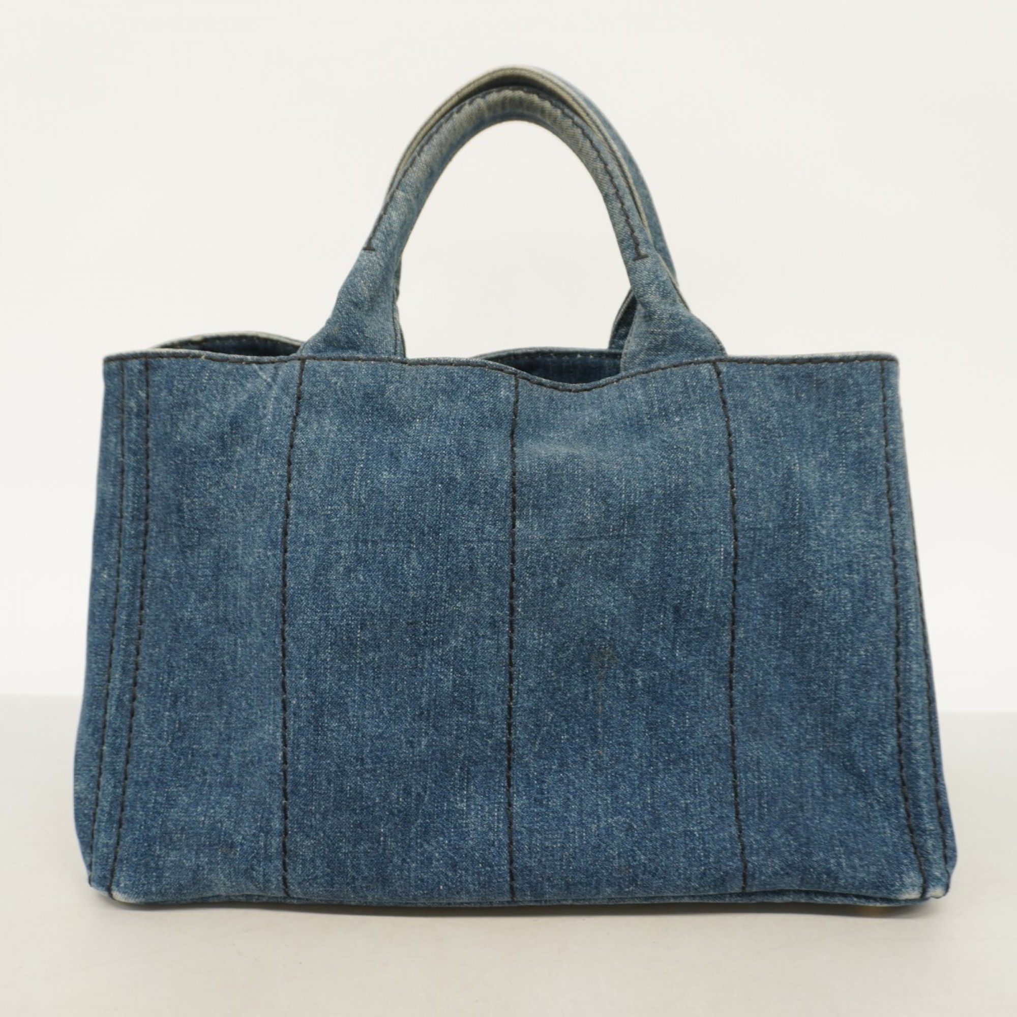 Prada tote bag canapa denim blue ladies